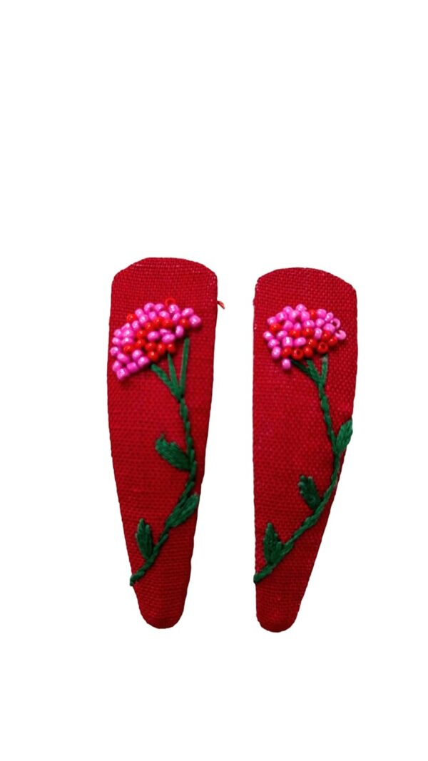 NilaMila Splendid Hand Embroidered Clips Hair Clip Tic Tac Clip
