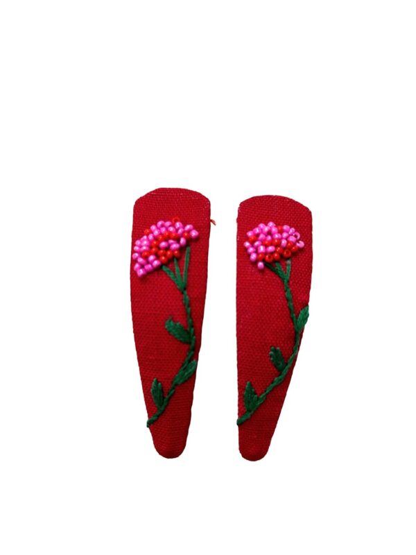 NilaMila Splendid Hand Embroidered Clips Hair Clip Tic Tac Clip
