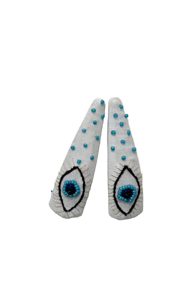 NilaMila Gauri Hand Embroidered Clips Hair Clip Tic Tac Clip