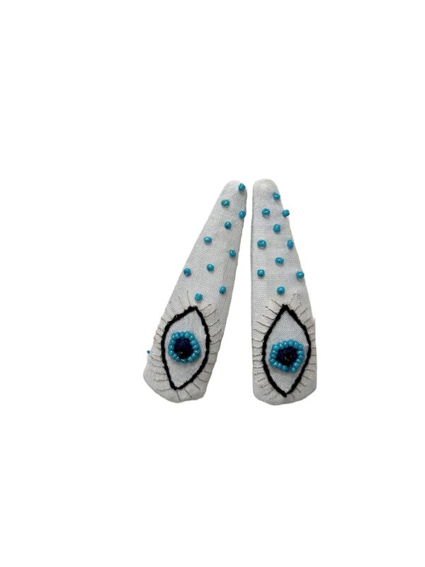 NilaMila Gauri Hand Embroidered Clips Hair Clip Tic Tac Clip