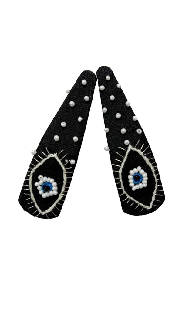 NilaMila Kanha Hand Embroidered Clips Hair Clip Tic Tac Clip