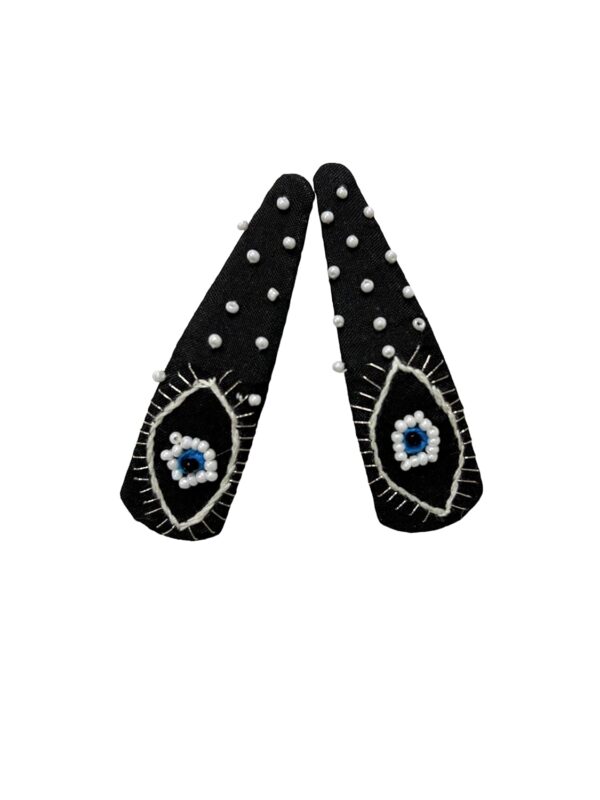 NilaMila Kanha Hand Embroidered Clips Hair Clip Tic Tac Clip