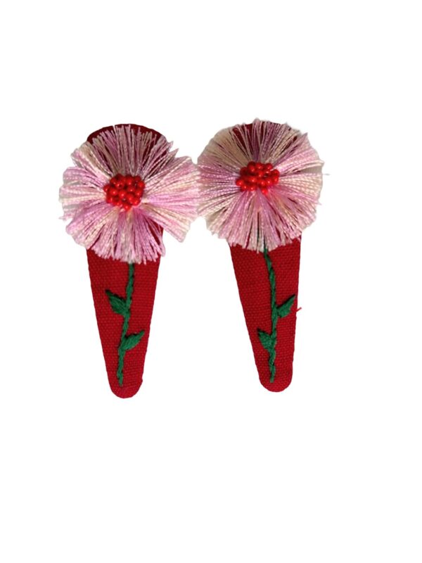 NilaMila Bright Hand Embroidered Clips Hair Clip Tic Tac Clip