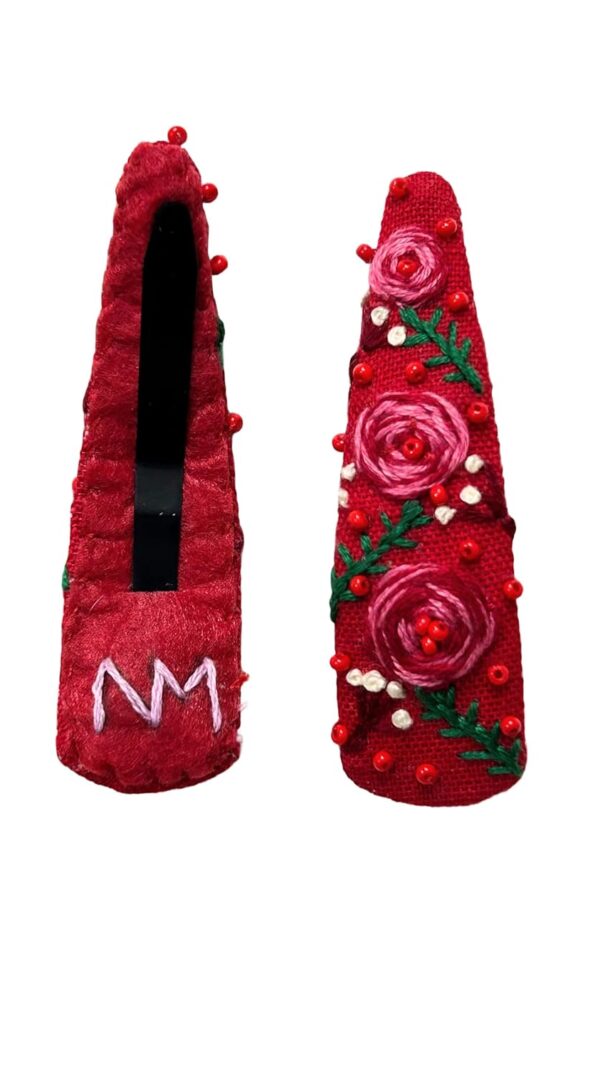 NilaMila Shine Hand Embroidered Clips Hair Clip Tic Tac Clip