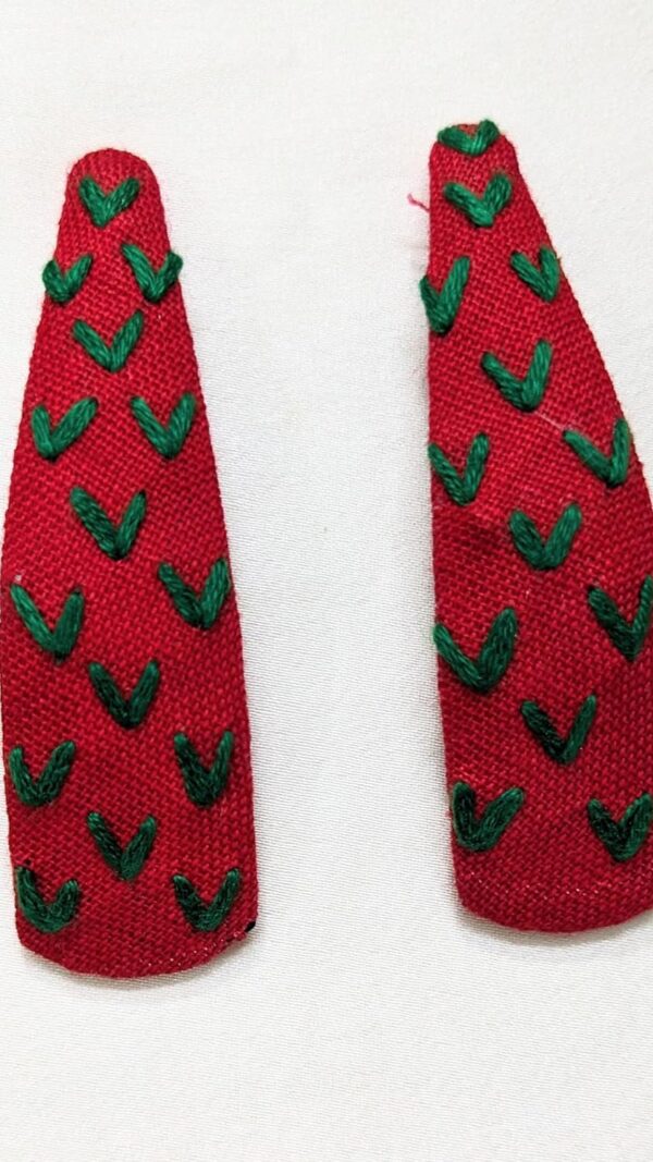 NilaMila Pr Hand Embroidered Clips Hair Clip Tic Tac Clip