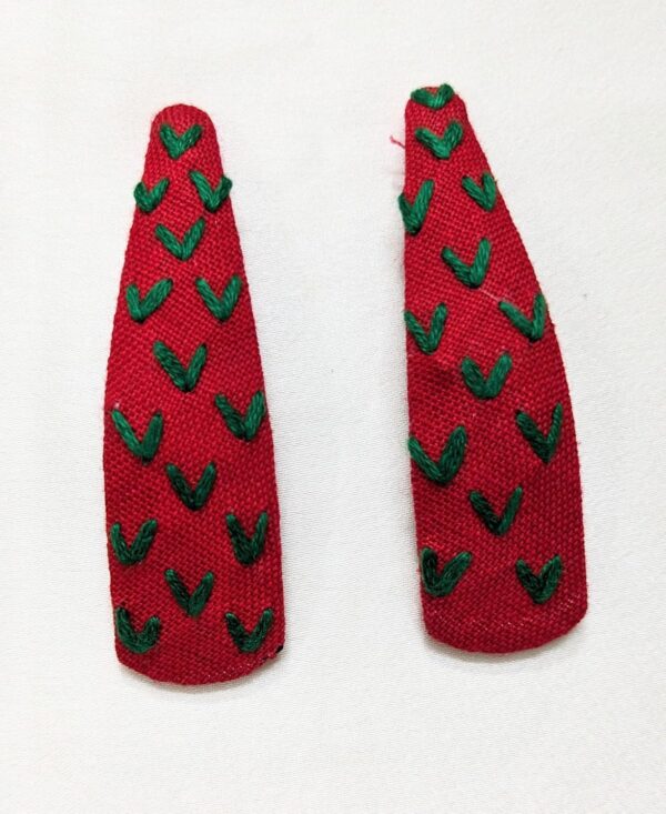 NilaMila Pr Hand Embroidered Clips Hair Clip Tic Tac Clip