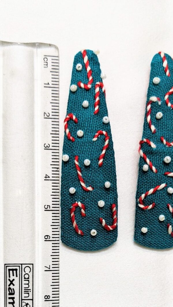 NilaMila Bliss Hand Embroidered Clips Hair Clip Tic Tac Clip